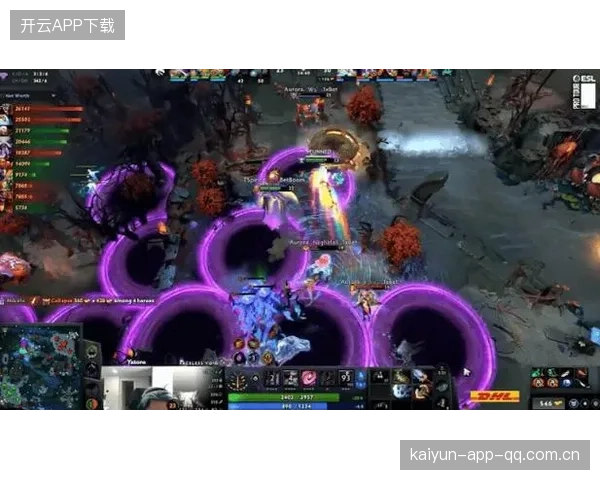 Dota2职业赛团战分割站位创造巨大优势